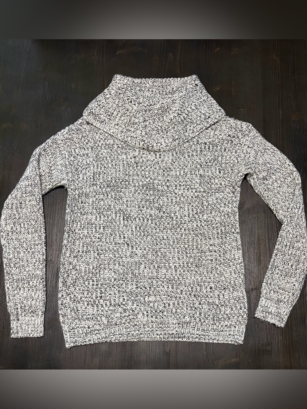 Madison Lily Cowl Black and White Sweater